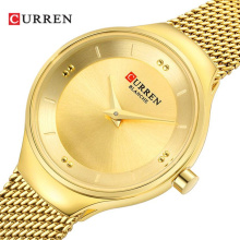 CURREN 9028 women watch Fashion Quartz Stainless Steel Mesh Watch Female Simple Wristwatch for Ladies Clock reloj mujer